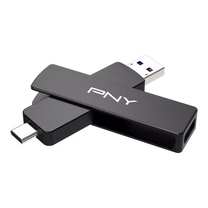 The PNY Duo Link V3 USB-C/A Flash Drive.